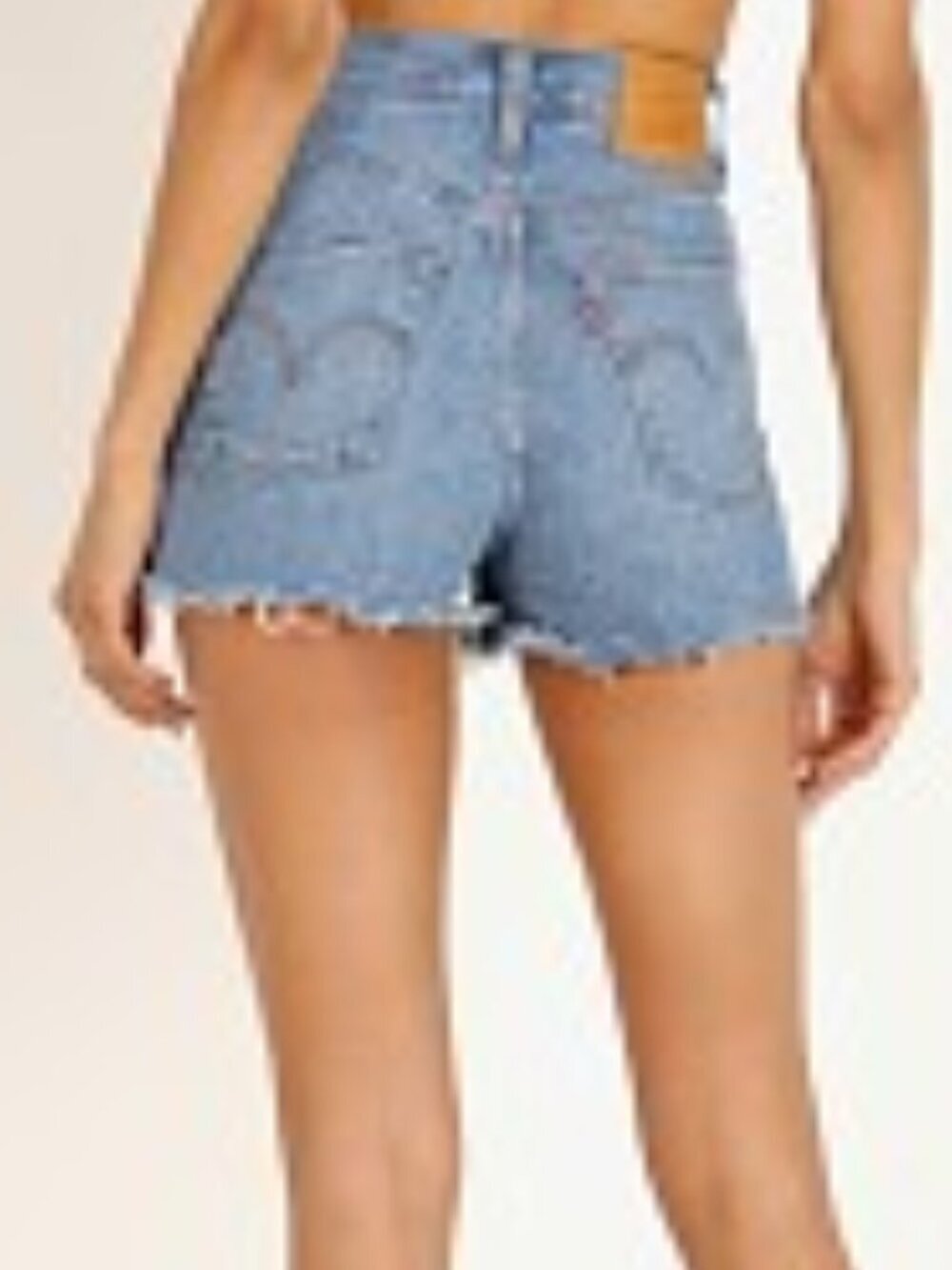 Levi's Ribcage Subtly Distressed Short In Urban Oasis 2" Inseam Size 27 - Picture 2 of 7